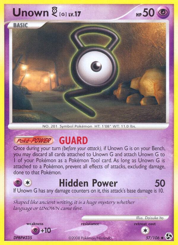 Unown [G] 57/106 card from Great Encounters