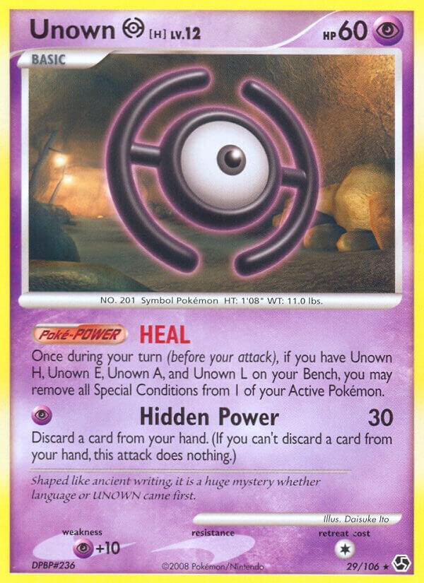 Unown [H] 29/106 card from Great Encounters