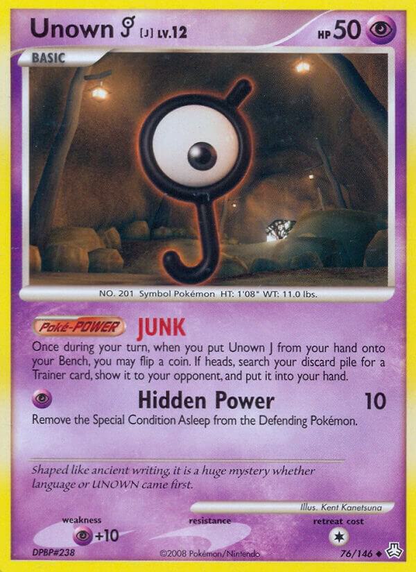Unown (J) 76/146 card from Legends Awakened