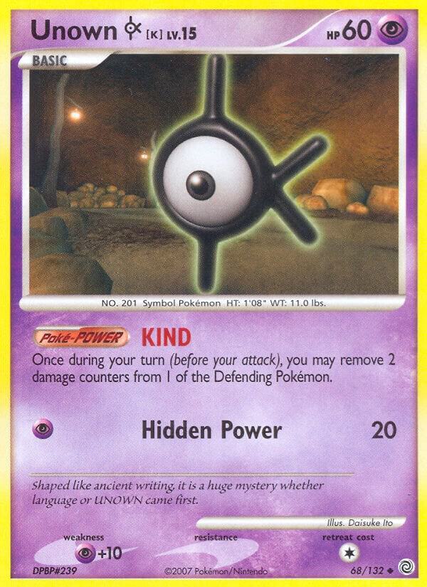 Unown [K] 68/132 card from Secret Wonders
