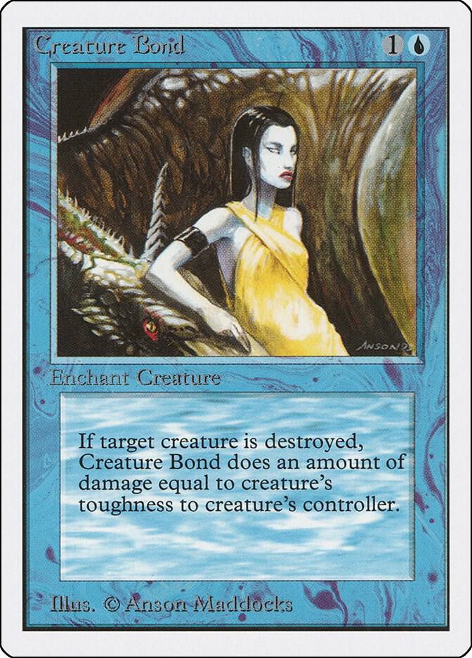 Creature Bond card from Unlimited Edition