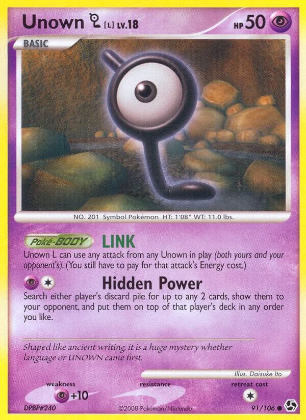 Unown [L] 91/106 card from Great Encounters