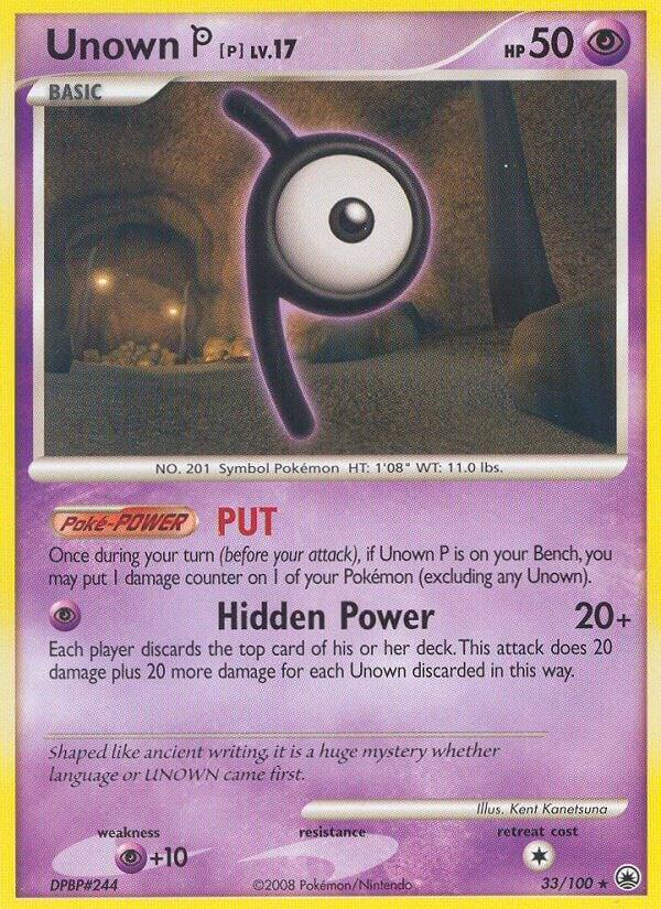 Unown [P] 33/100 card from Majestic Dawn
