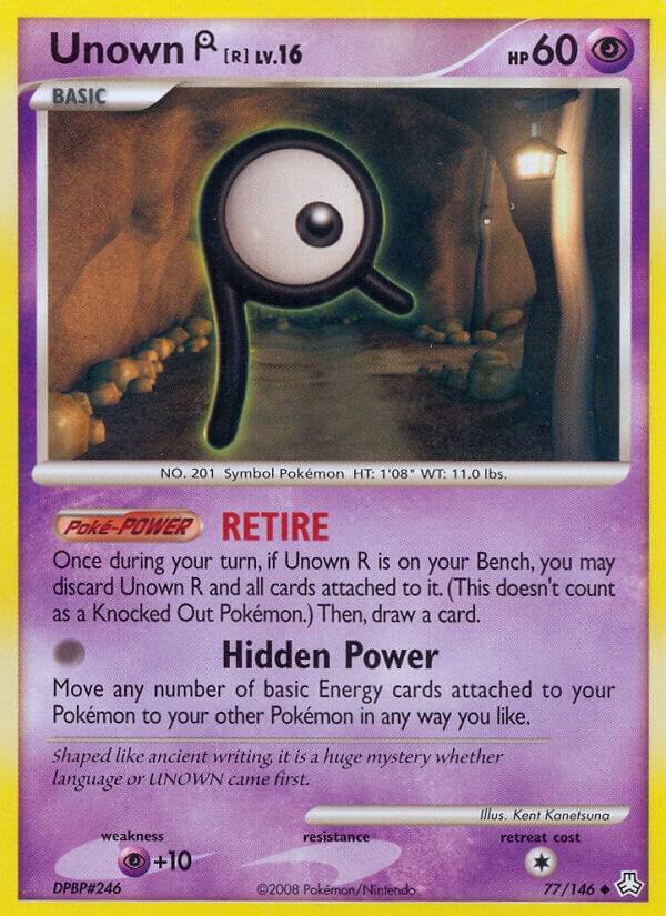 Unown (R) 77/146 card from Legends Awakened