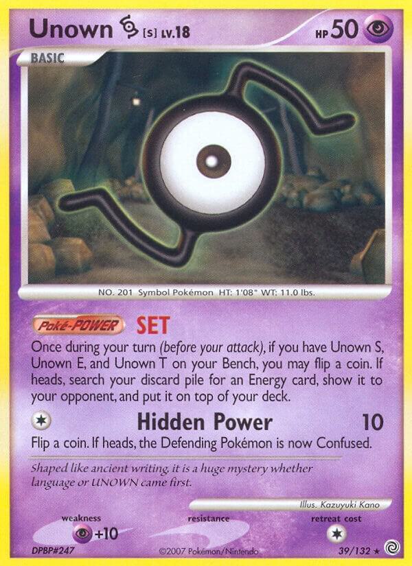 Unown [S] 39/132 card from Secret Wonders