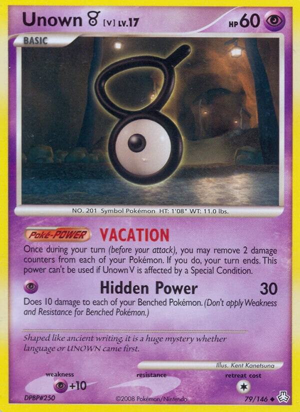 Unown (V) 79/146 card from Legends Awakened