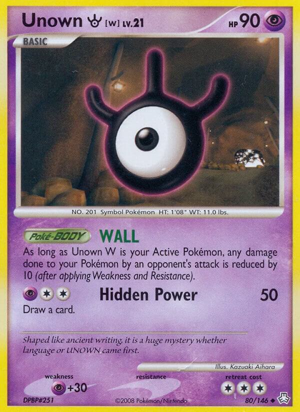 Unown (W) 80/146 card from Legends Awakened