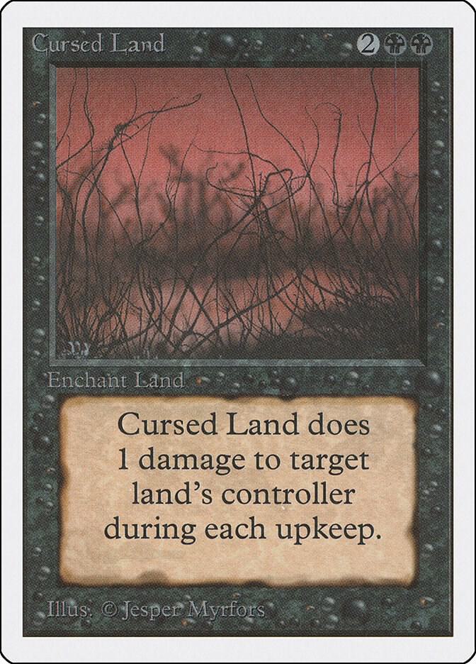 Cursed Land card from Unlimited Edition