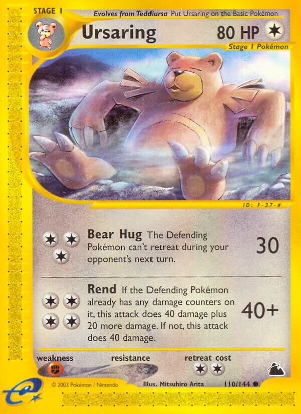 Ursaring 110/144 card from Skyridge