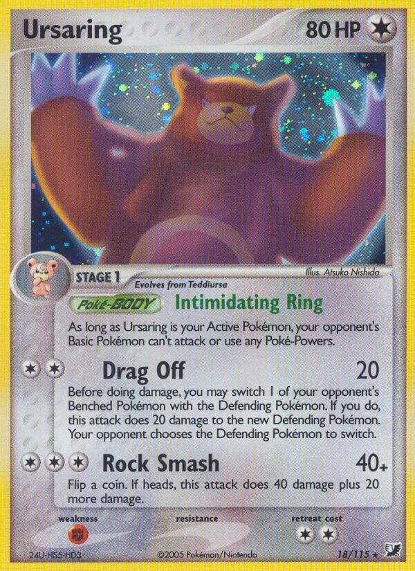 Ursaring 18/115 card from Unseen Forces