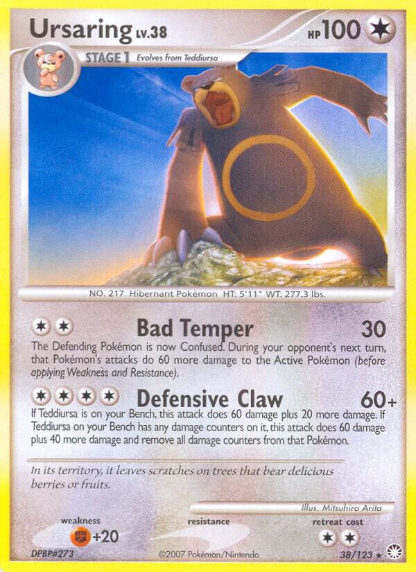 Ursaring 38/123 card from Mysterious Treasures