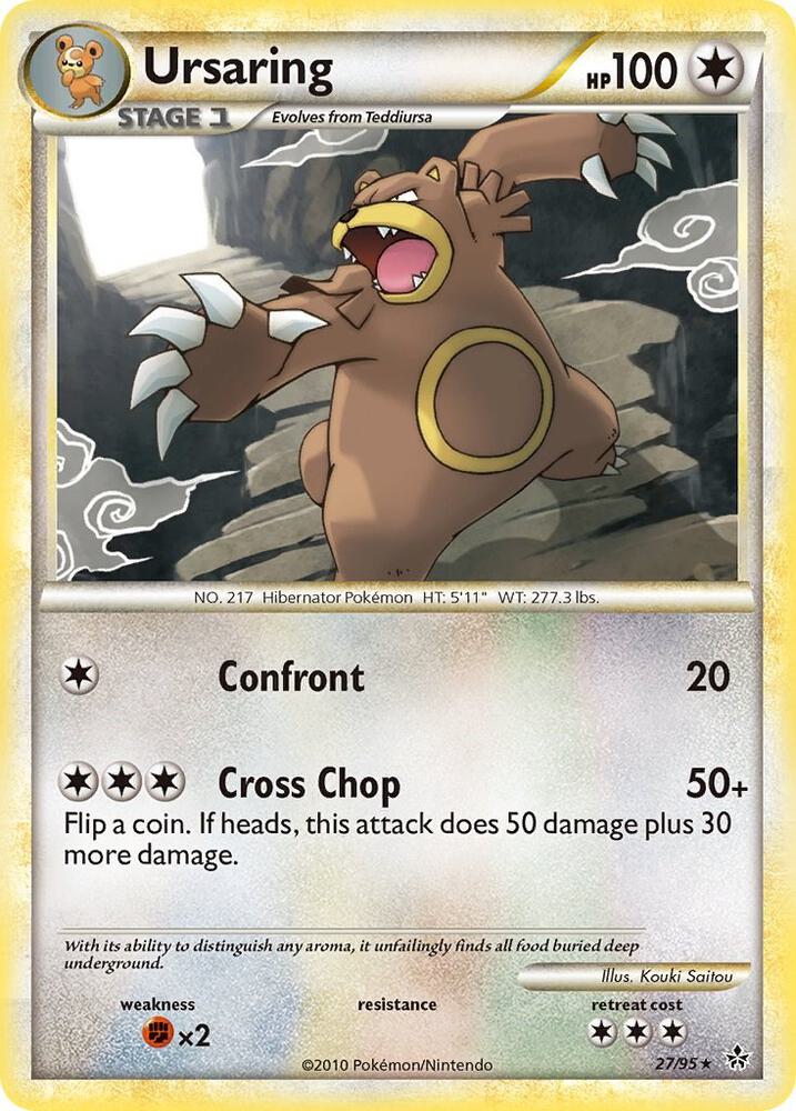 Ursaring 27/95 card from Unleashed
