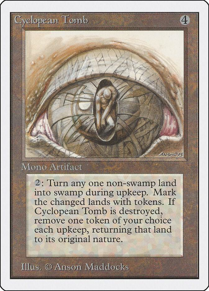 Cyclopean Tomb card from Unlimited Edition