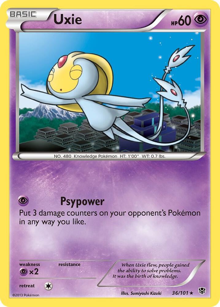 Uxie 36/101 card from Plasma Blast
