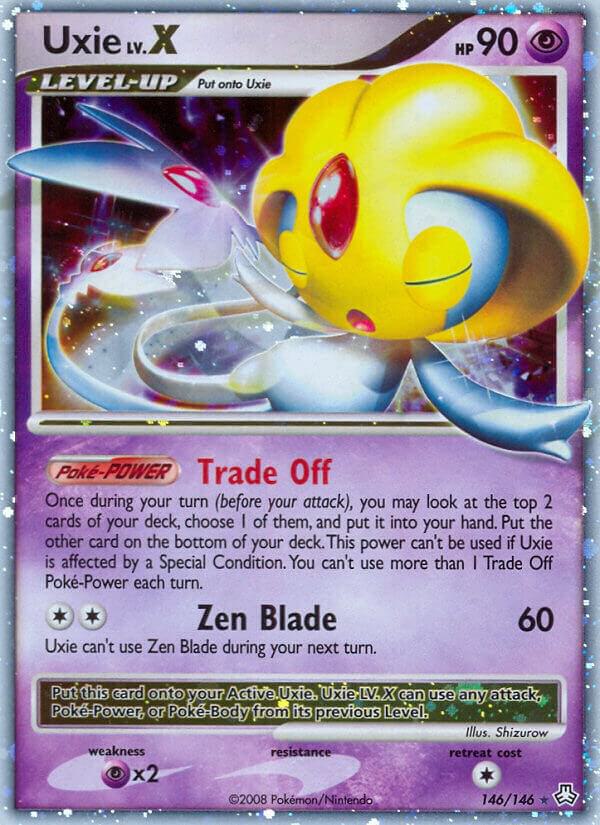 Uxie LV.X 146/146 card from Legends Awakened