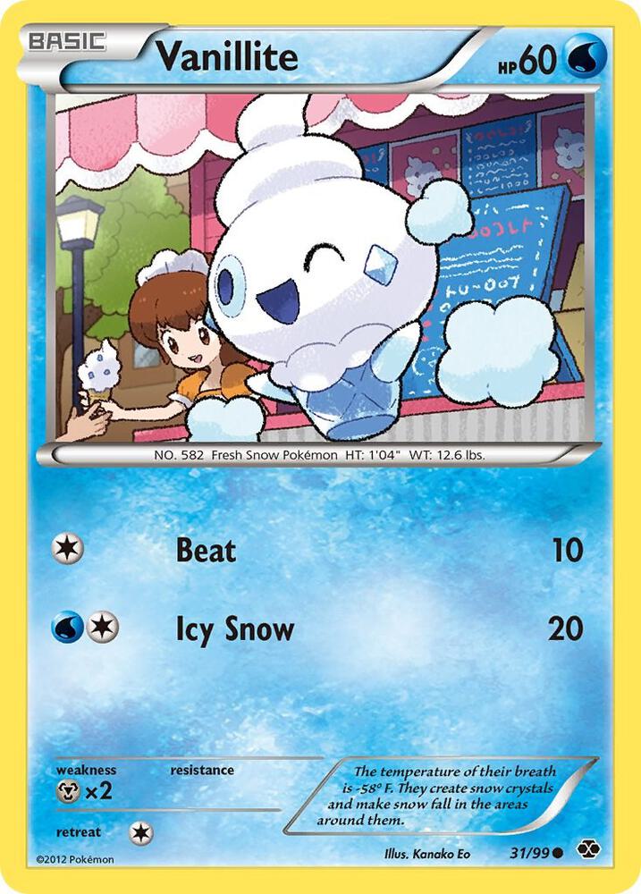 Vanillite 31/99 card from Next Destinies