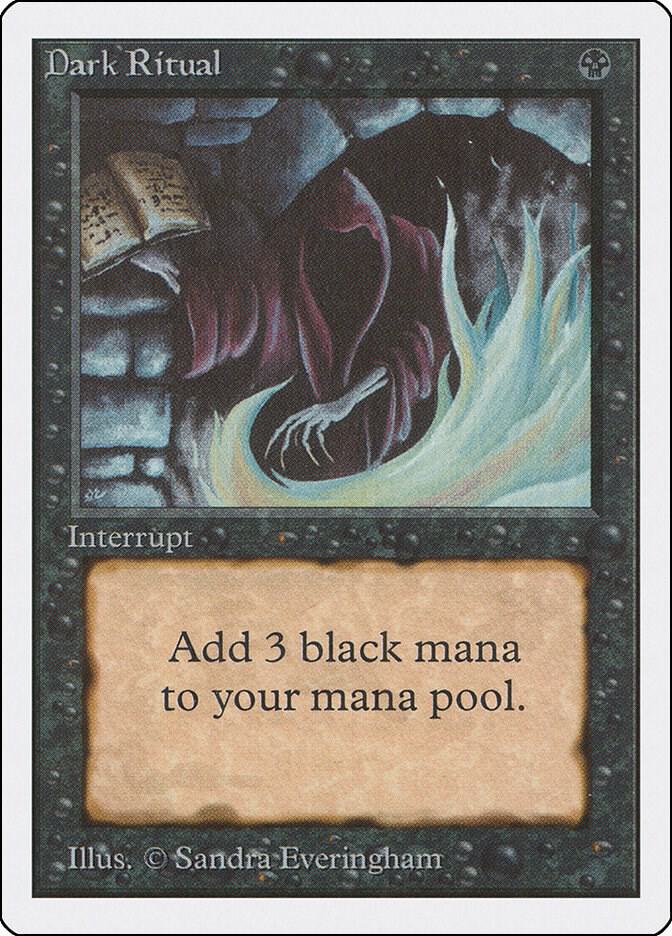 Dark Ritual card from Unlimited Edition