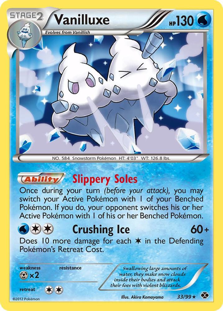 Vanilluxe 33/99 card from Next Destinies