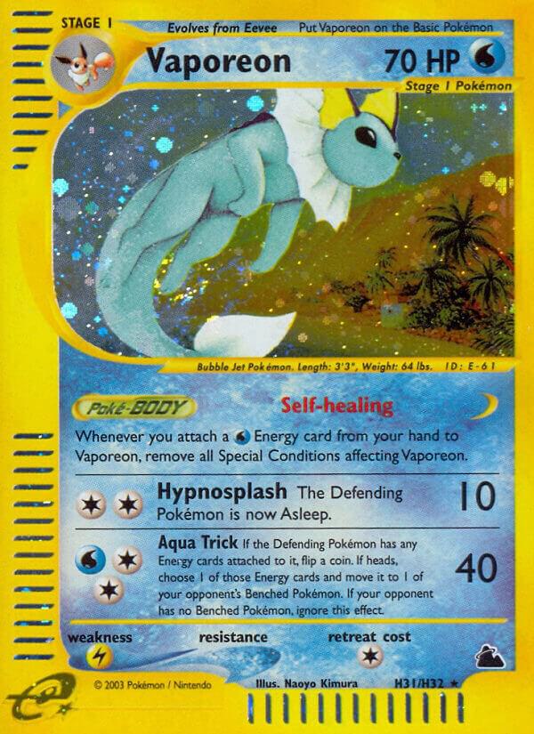 Vaporeon (H31) H31/H32 card from Skyridge