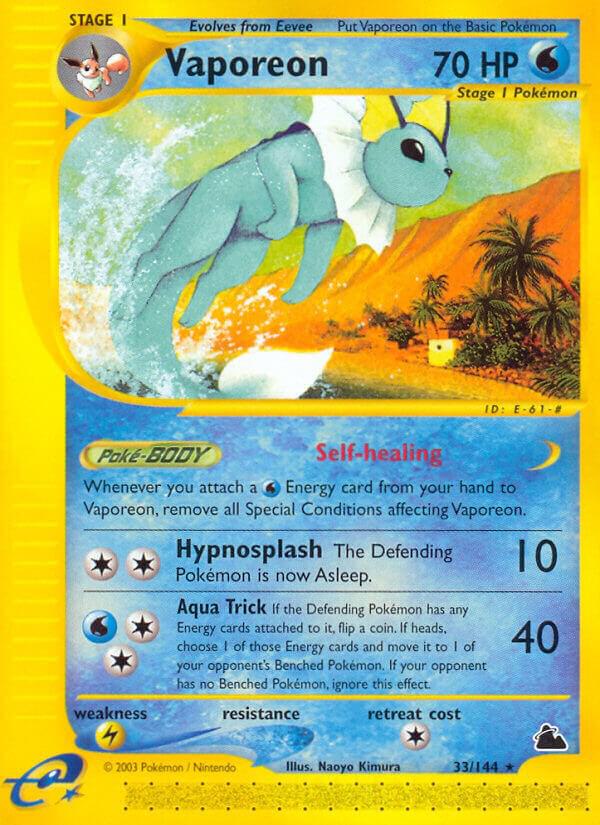 Vaporeon 033/144 card from Skyridge