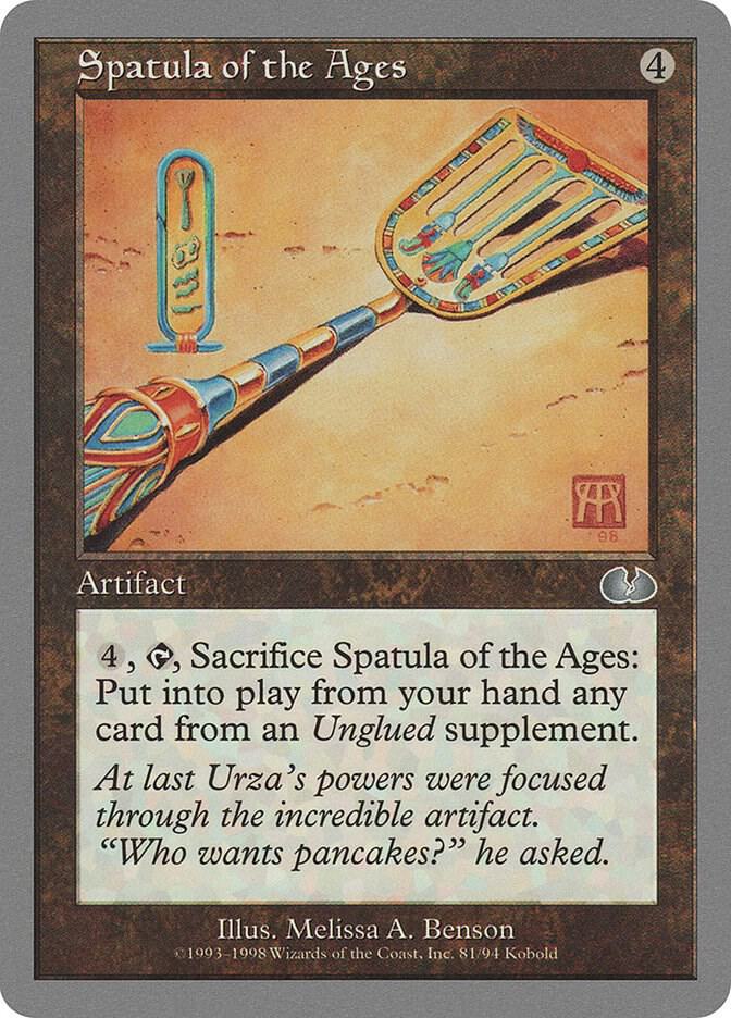 Spatula of the Ages 81 card from Unglued
