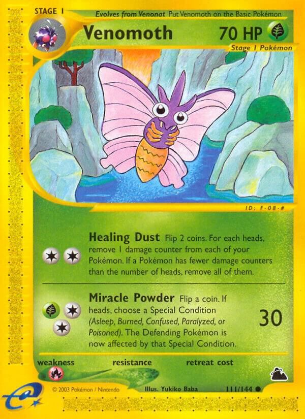 Venomoth 111/144 card from Skyridge