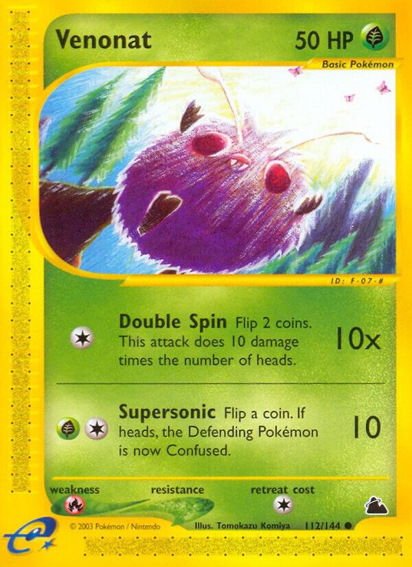 Venonat 112/144 card from Skyridge