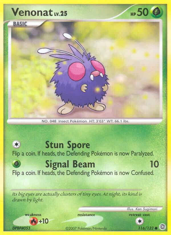 Venonat 116/132 card from Secret Wonders
