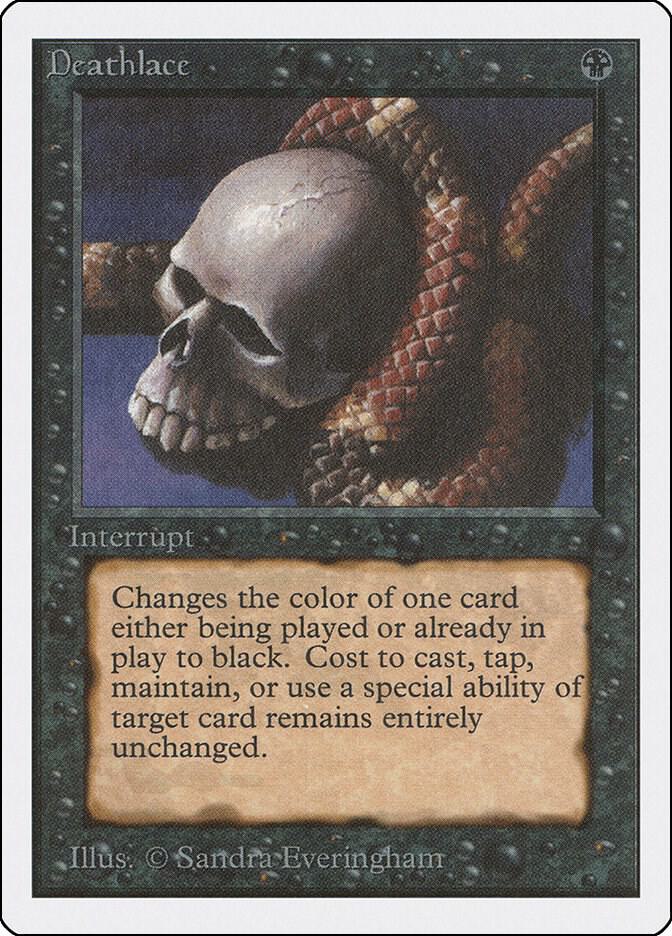 Deathlace card from Unlimited Edition