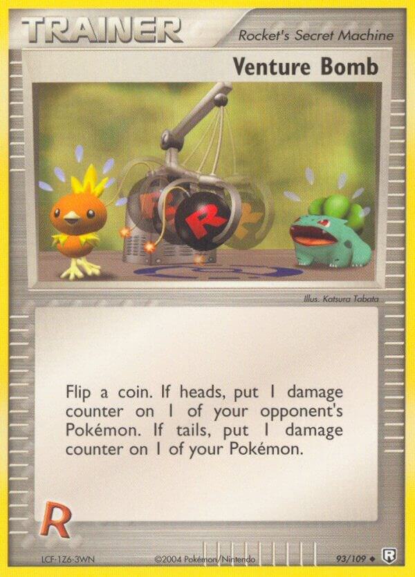Venture Bomb 93/109 card from Team Rocket Returns