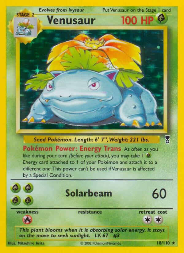 Venusaur 018/110 card from Legendary Collection
