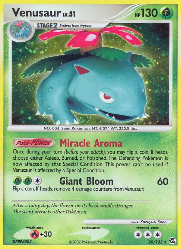 Venusaur 20/132 card from Secret Wonders
