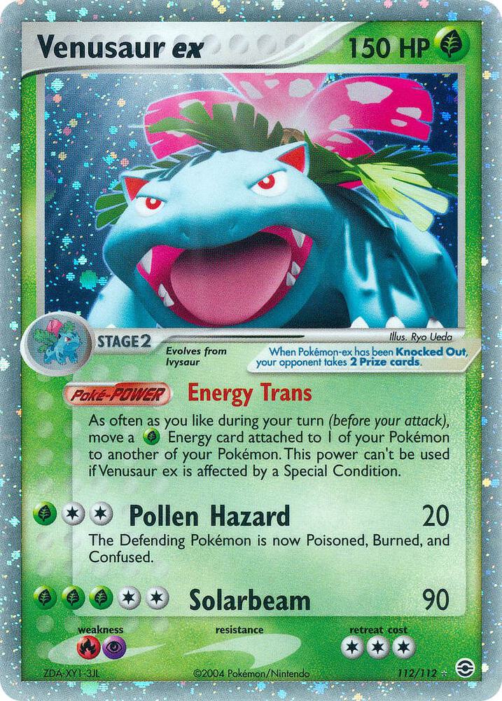 Venusaur ex 112/112 card from FireRed & LeafGreen