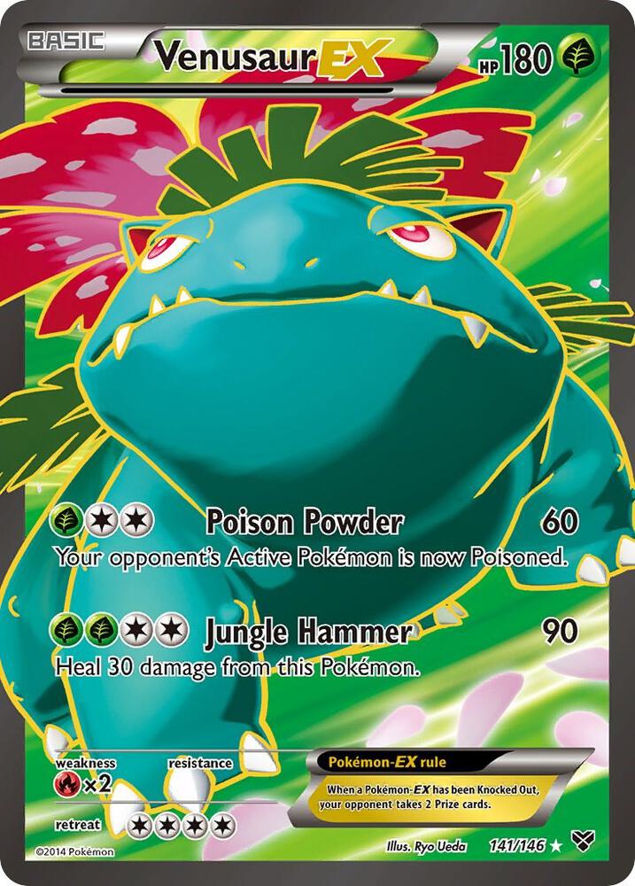 Venusaur EX (141 Full Art) 141/146 card from XY Base Set
