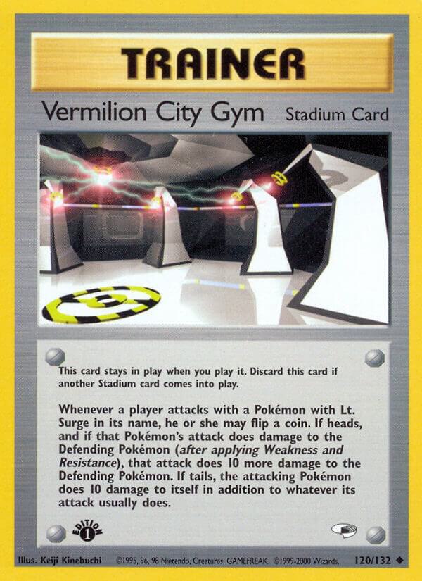 Vermilion City Gym 120/132 card from Gym Heroes