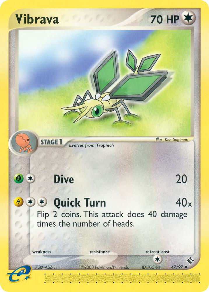 Vibrava 47/97 card from Dragon