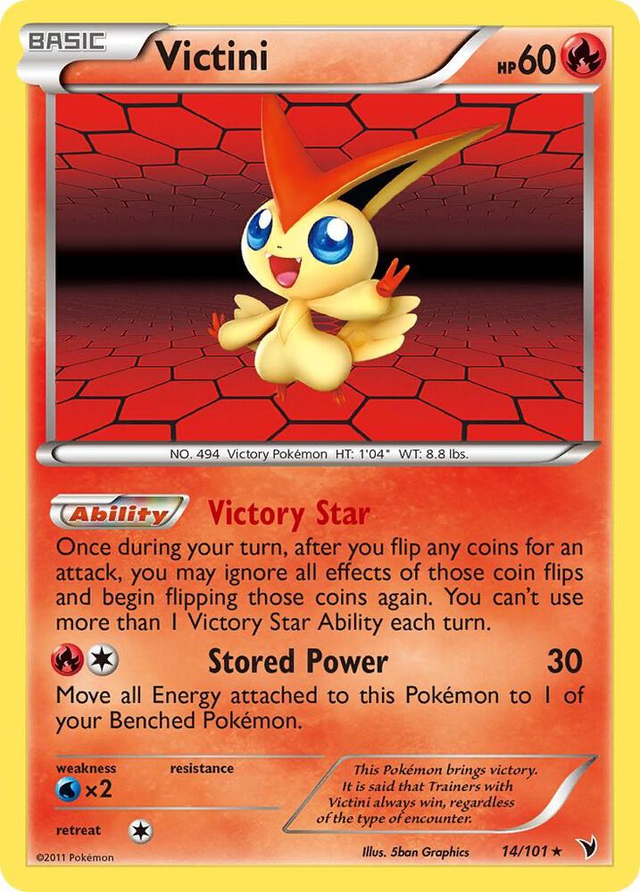 Victini (14) 14/101 card from Noble Victories