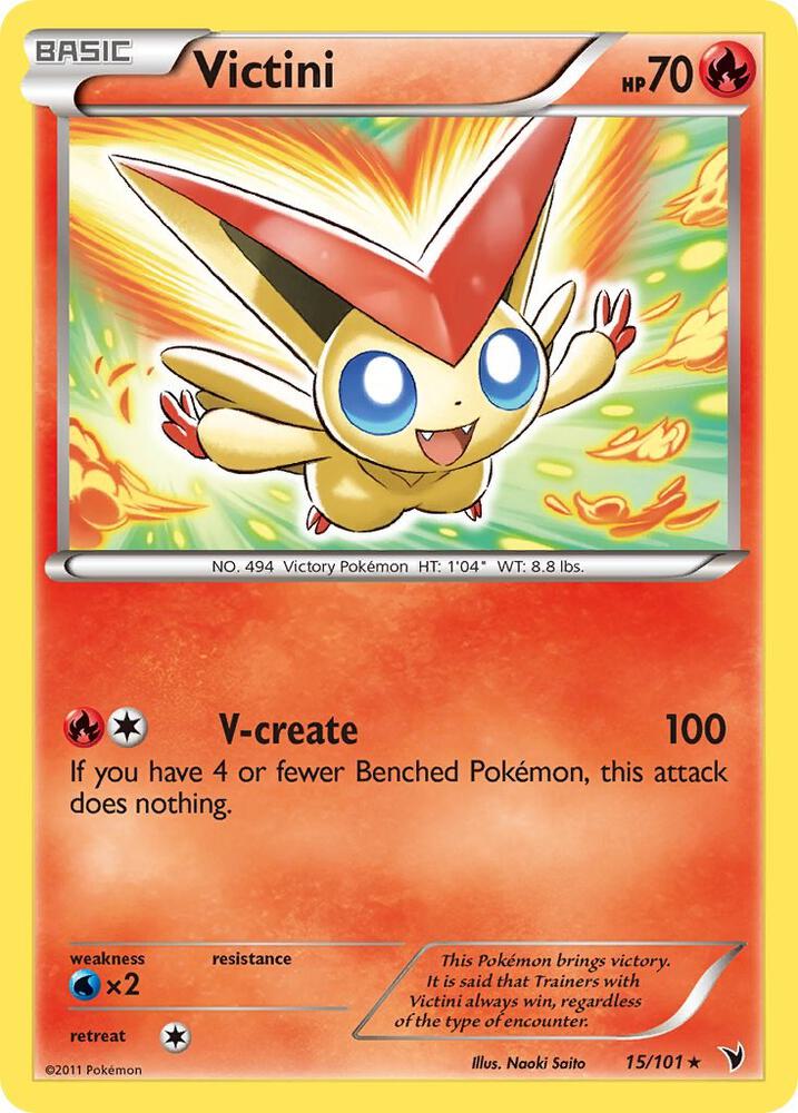 Victini (15) 15/101 card from Noble Victories