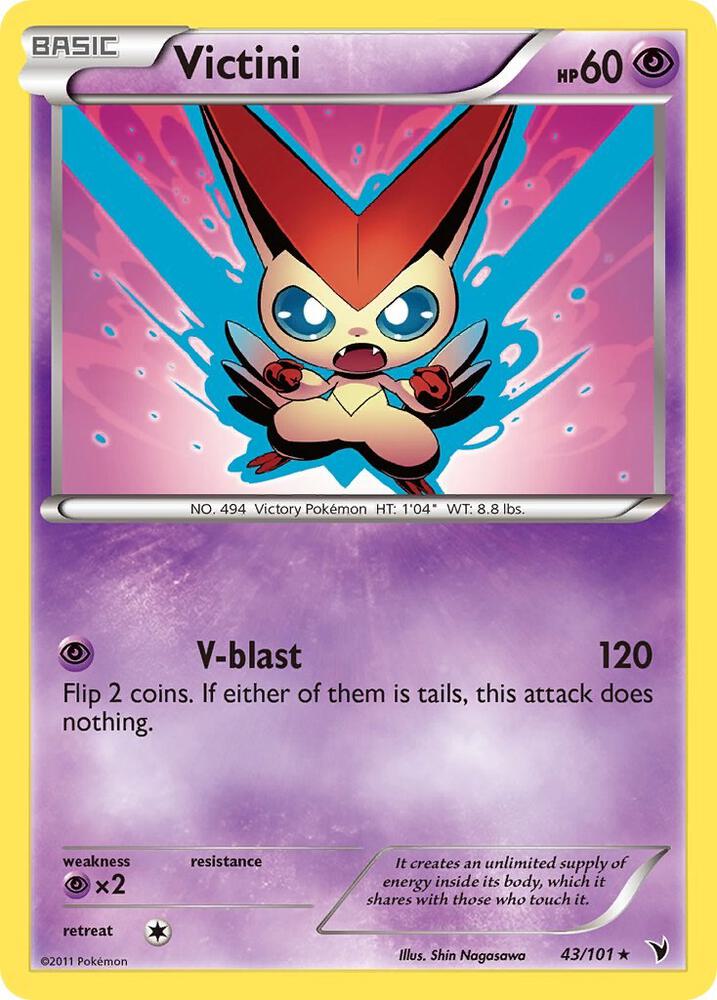 Victini (43) 43/101 card from Noble Victories