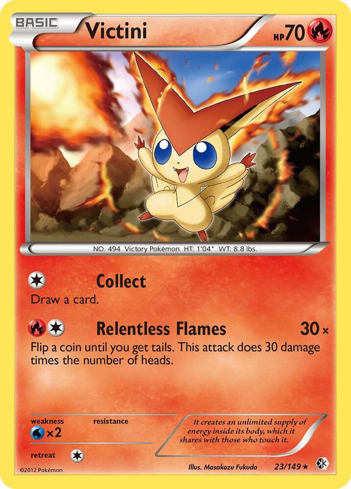 Victini 23/149 card from Boundaries Crossed