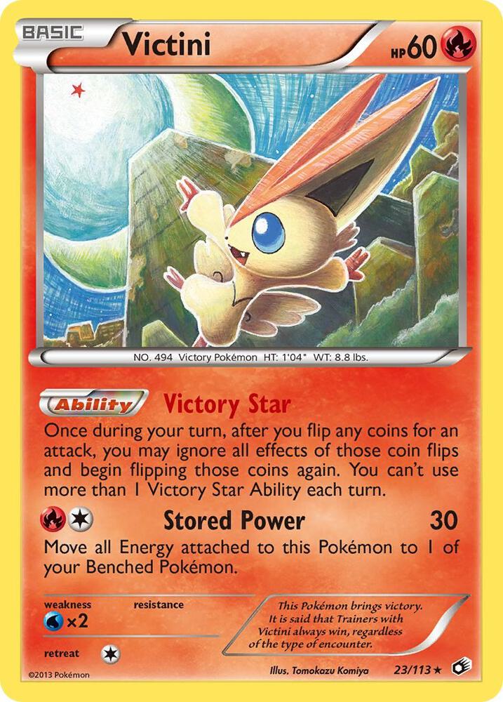 Victini 23/113 card from Legendary Treasures