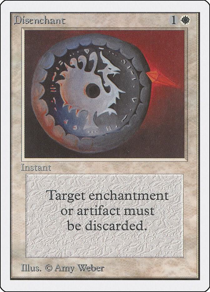 Disenchant card from Unlimited Edition