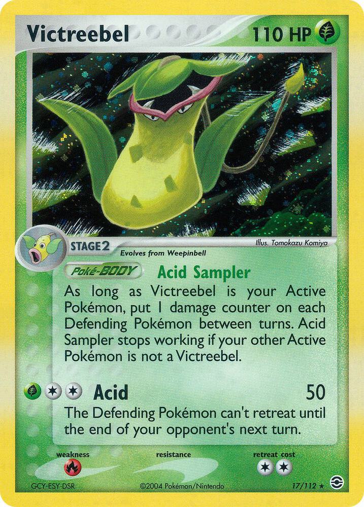 Victreebel 17/112 card from FireRed & LeafGreen