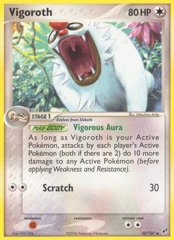 Vigoroth 50/107 card from Deoxys