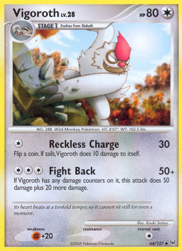 Vigoroth 64/127 card from Platinum