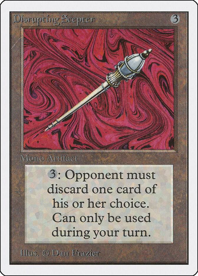 Disrupting Scepter card from Unlimited Edition