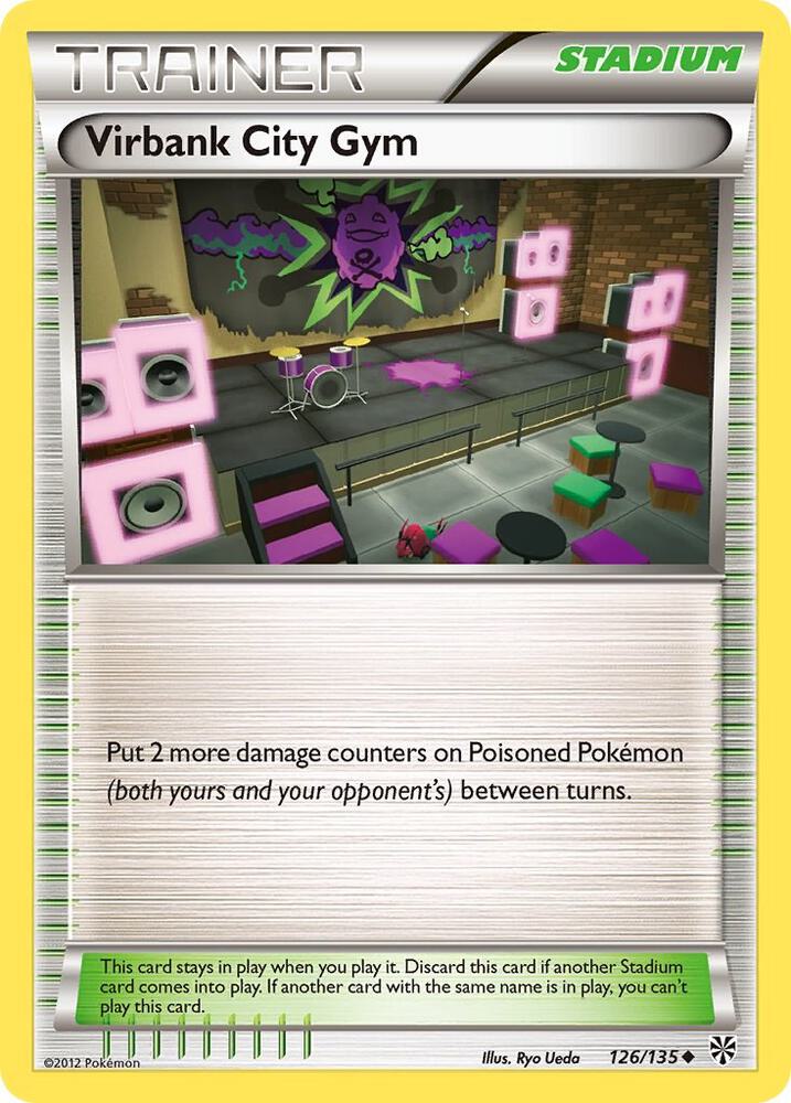 Virbank City Gym 126/135 card from Plasma Storm