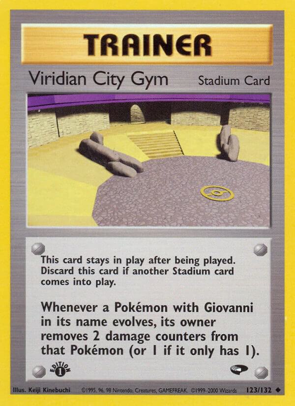 Viridian City Gym 123/132 card from Gym Challenge