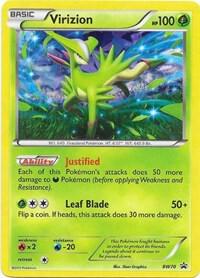 Virizion BW70 card from Black and White Promos