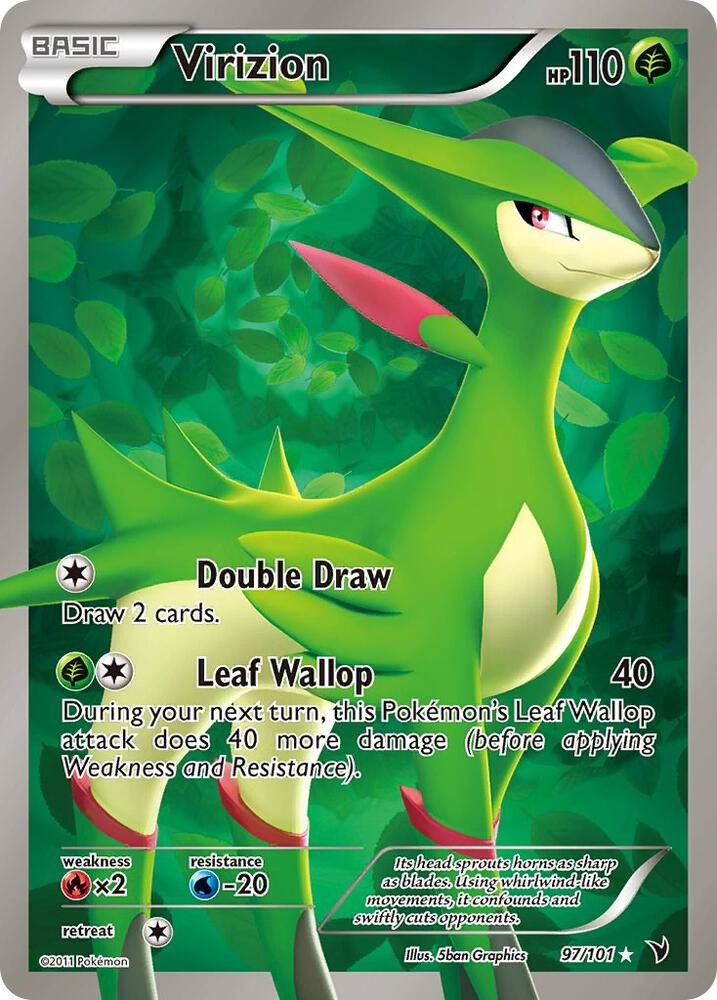 Virizion (Full Art) 97/101 card from Noble Victories